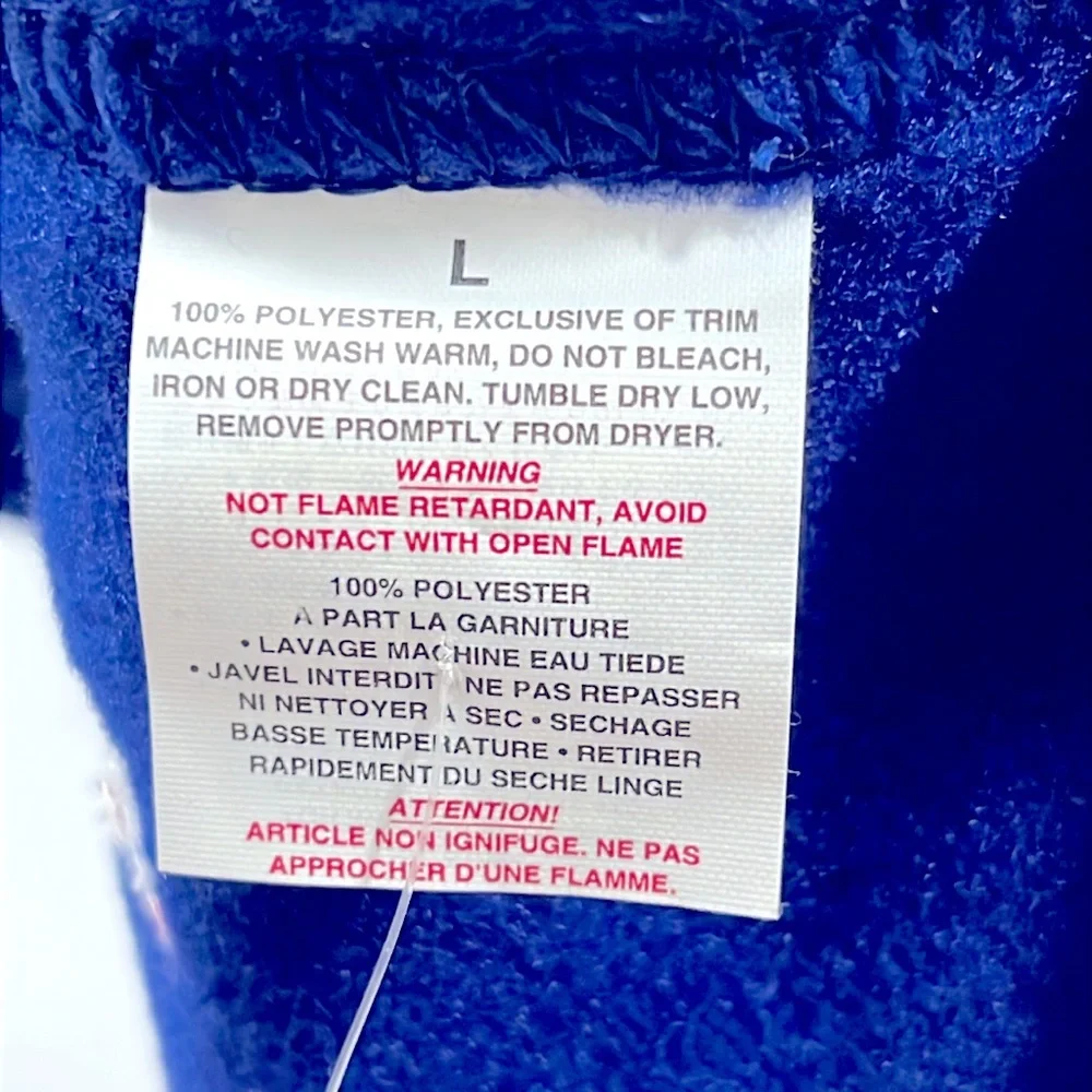 NWT🔥Patagonia Synchilla Fleece NECK GAITER Unisex L Royal Blue Embroidered Logo
